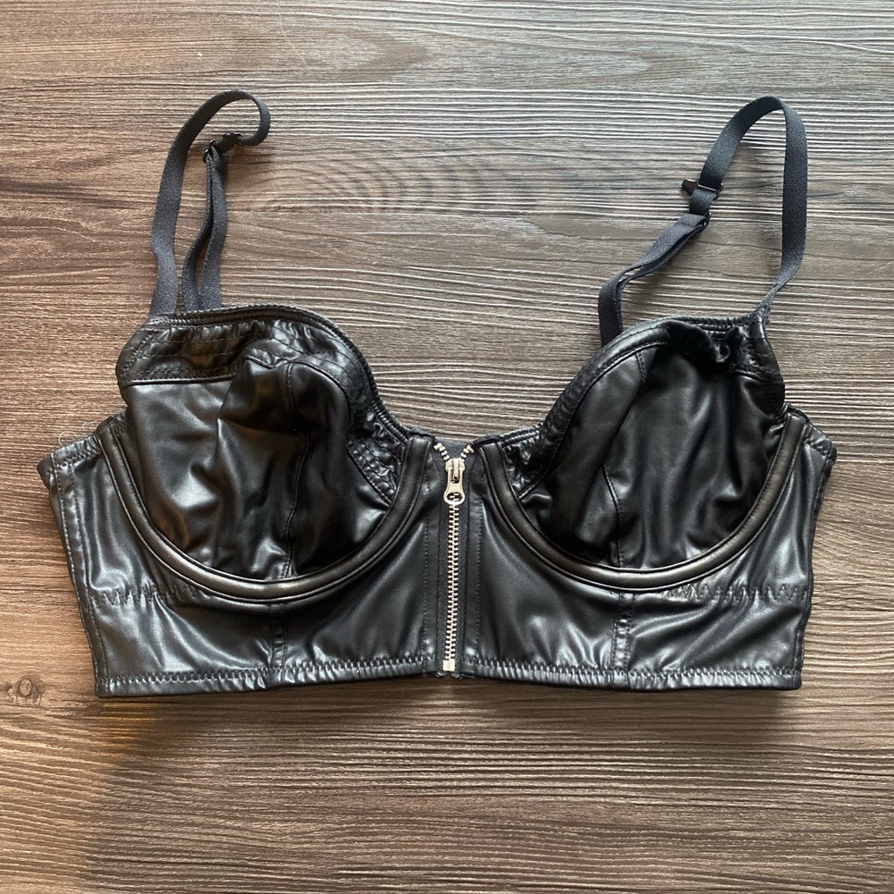 la senza leather bra